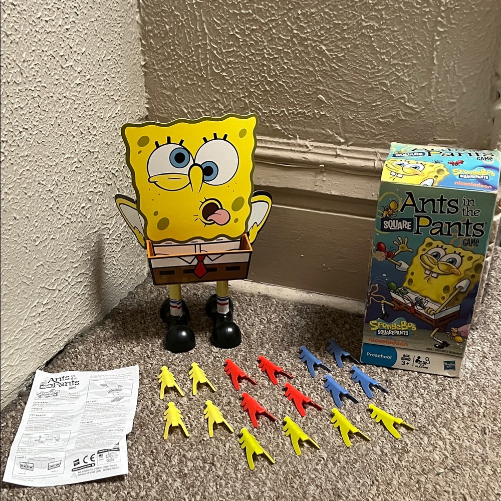 SpongeBob SquarePants Ants in the Pants Game - Yellow, Blue, Red
